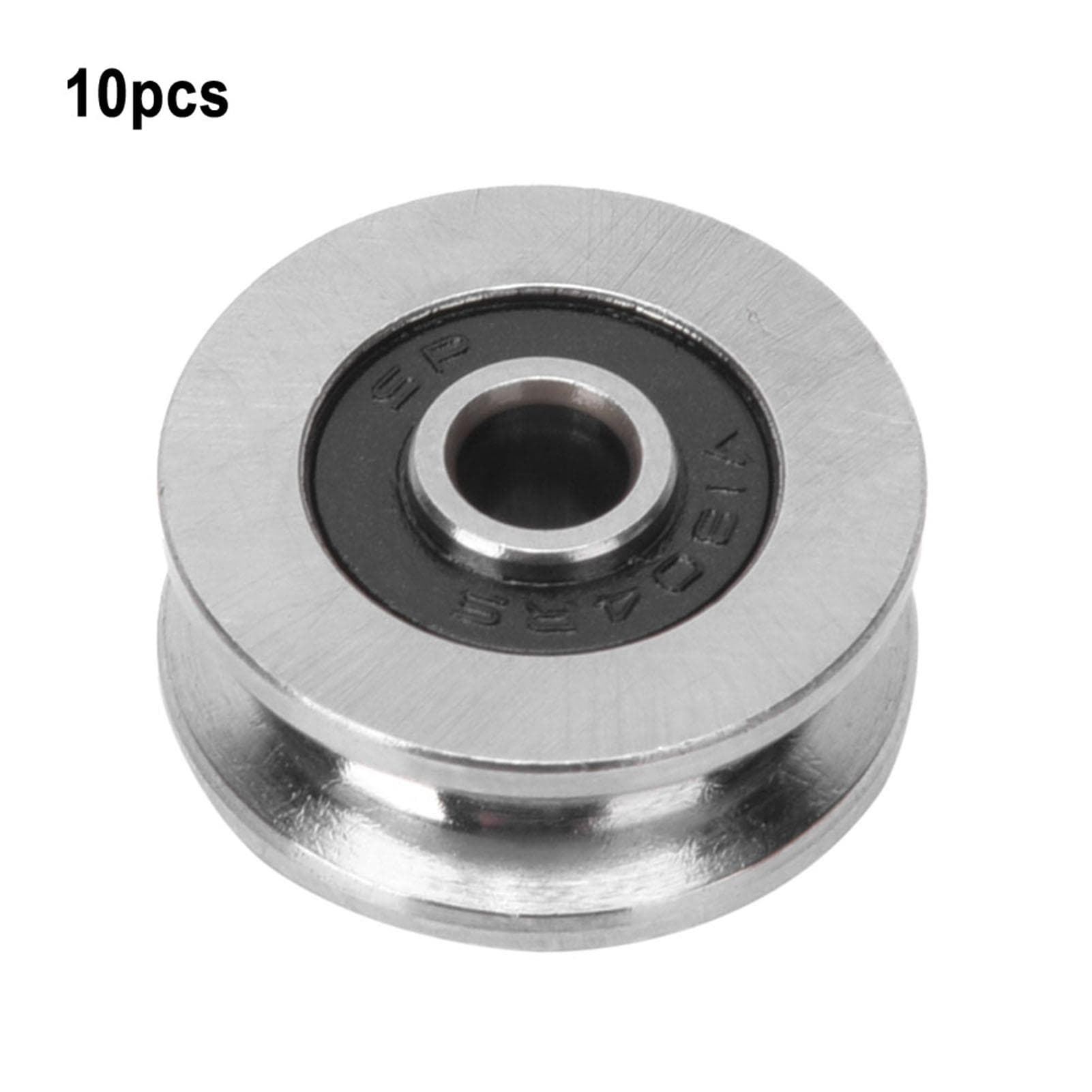10pcs TV0418 4*18*8mm V Groove Track Roller Bearing Guide Rail Bearing