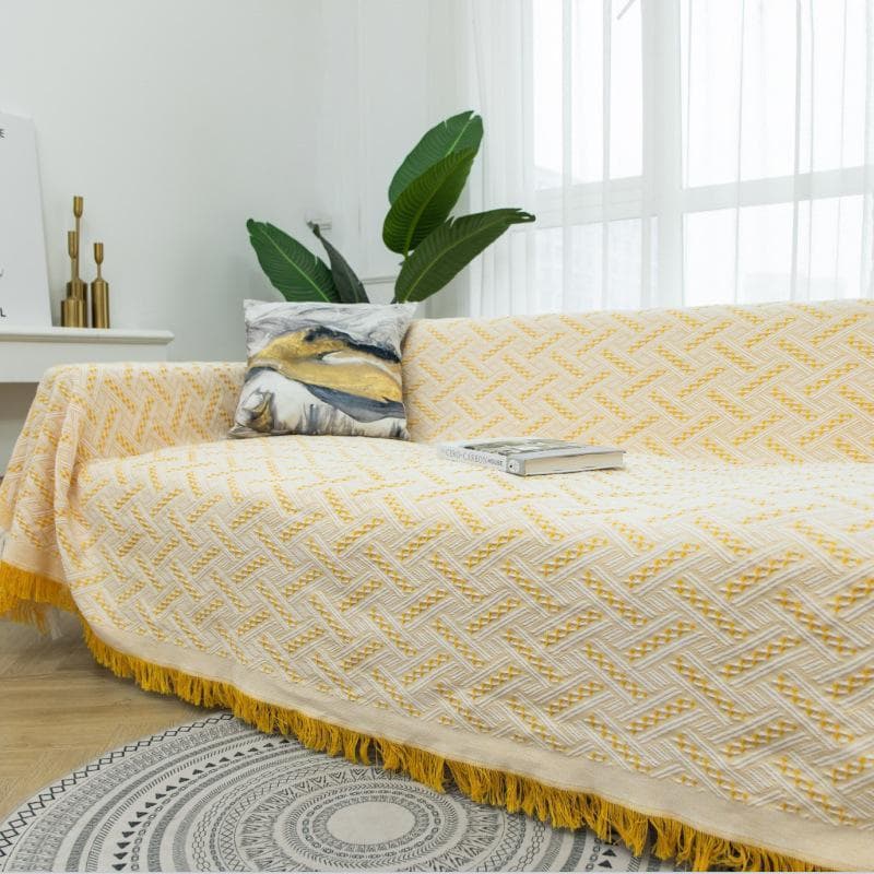 Sofa Cover, Sofa Blanket, Solid Color Sofa Towel, Nordic Minimalist Sofa Cover, Casual Blanket 90x90cm