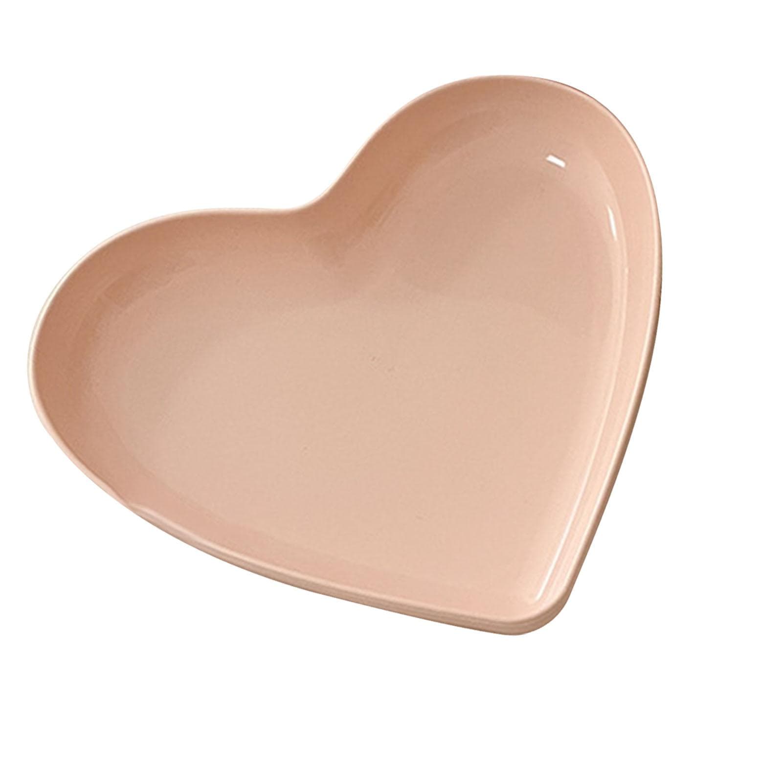 Serving Platter Heart Shape Dinner Plate Plastic Easy to Clean Versatile Kitchen Dinnerware for