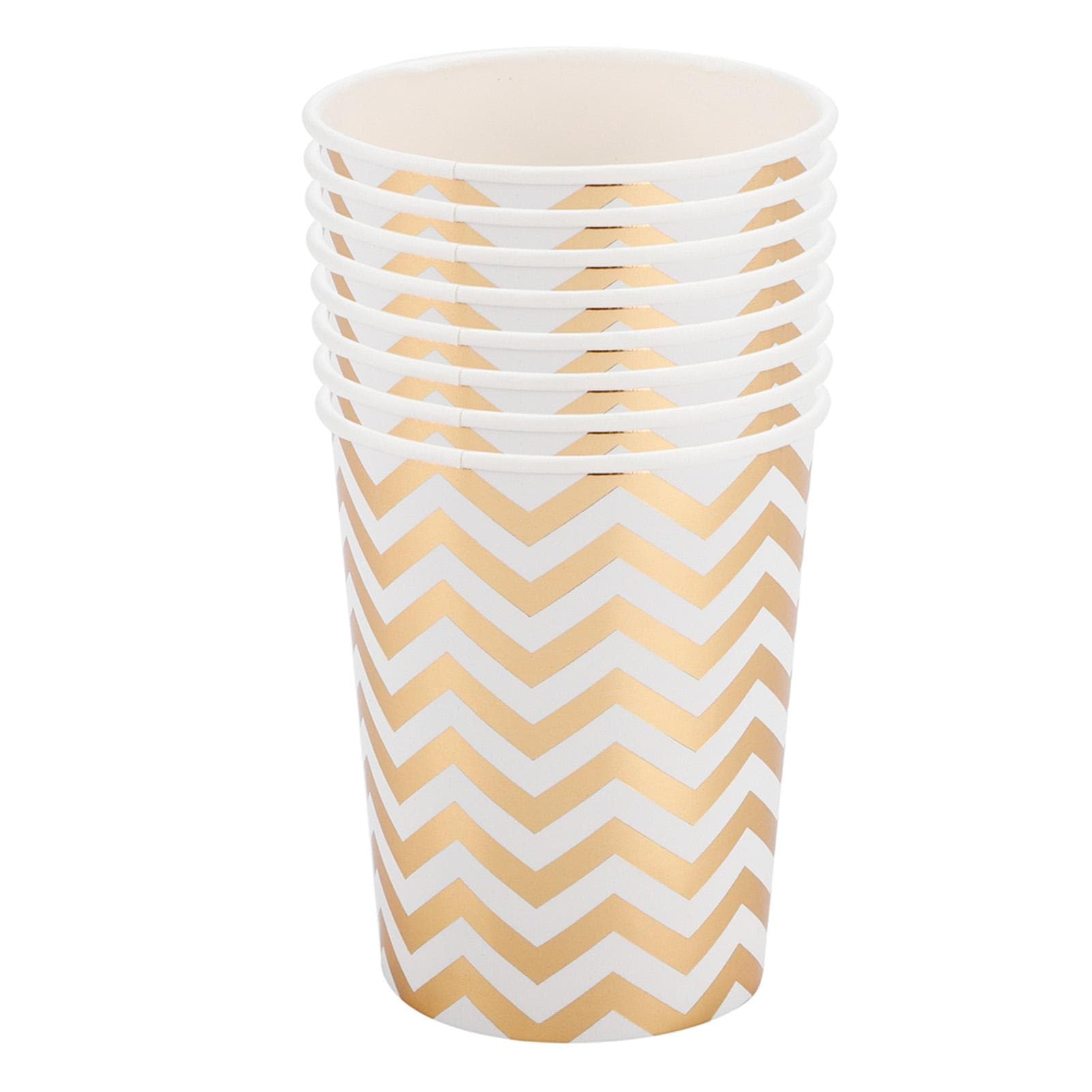 8Pcs 270ml Double Layer Disposable Paper Cups Drinking Cup Birthday Party Decoration Supplies8Pcs