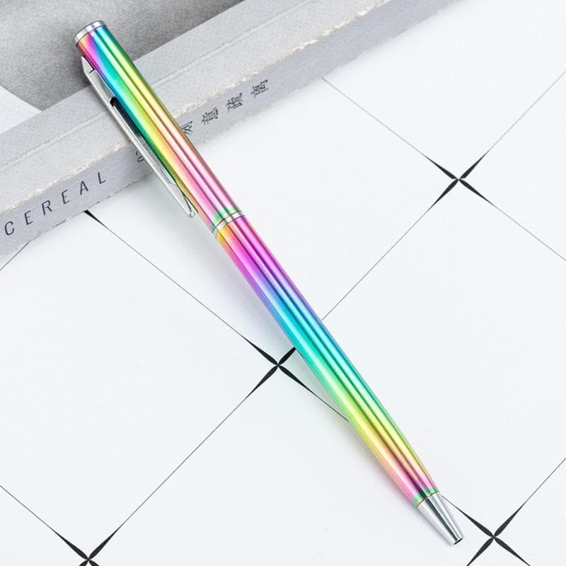 1 Piece Creative Multicolor Metal Ballpoint Business Office School Stationery Supplies