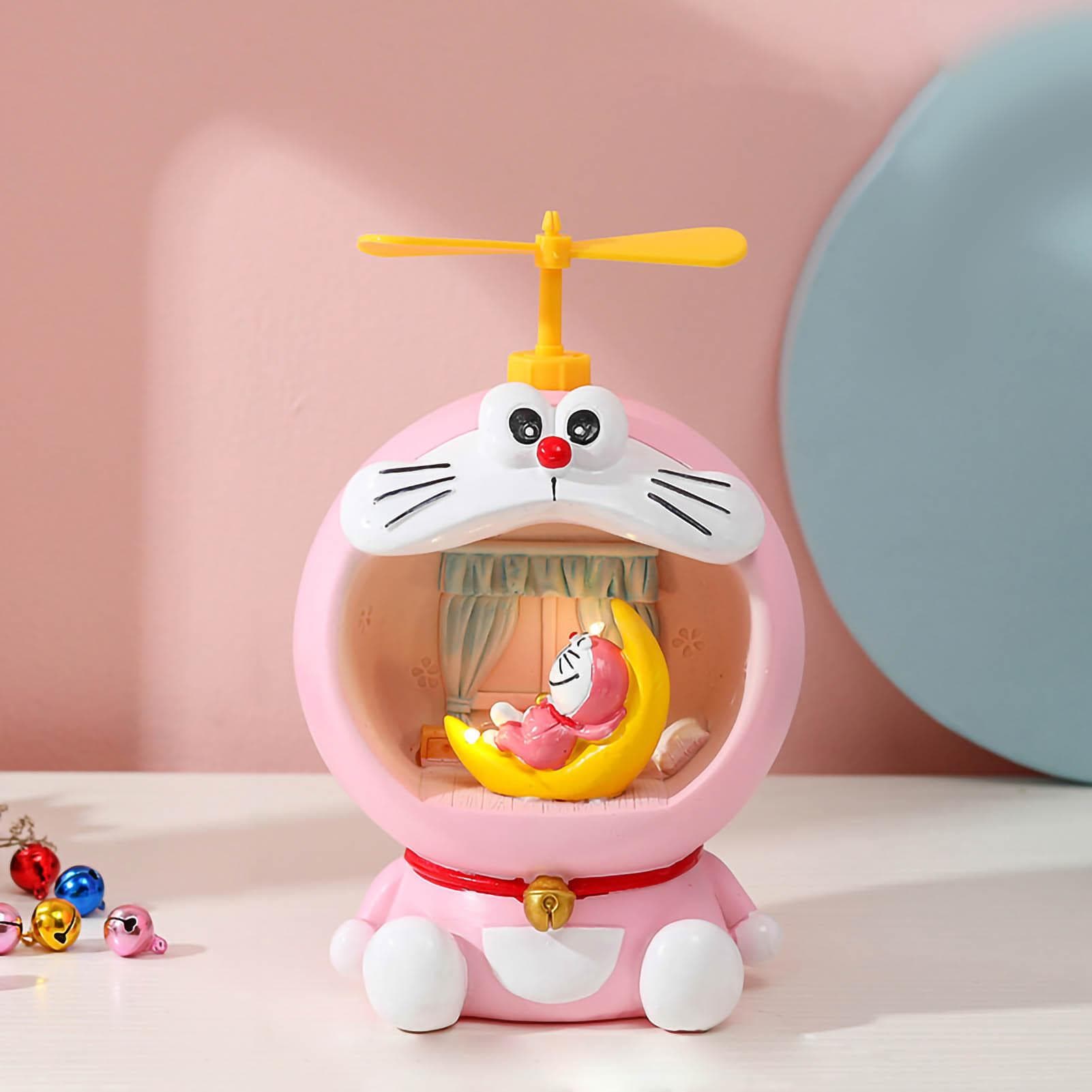 Piggy Bank Night Light Synthetic Resin Money Coin Saving Cute Bedside Lamp for Children Gift Type 1