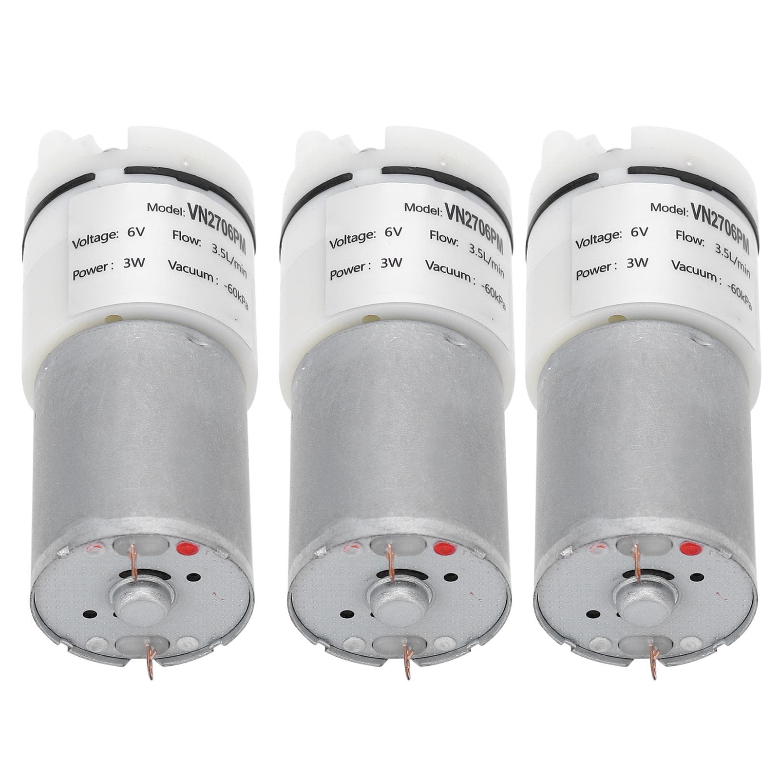 3Pcs Micro Water Pump Mini Submersible Motor Aquarium Air Accessories DC6V VN2706PM