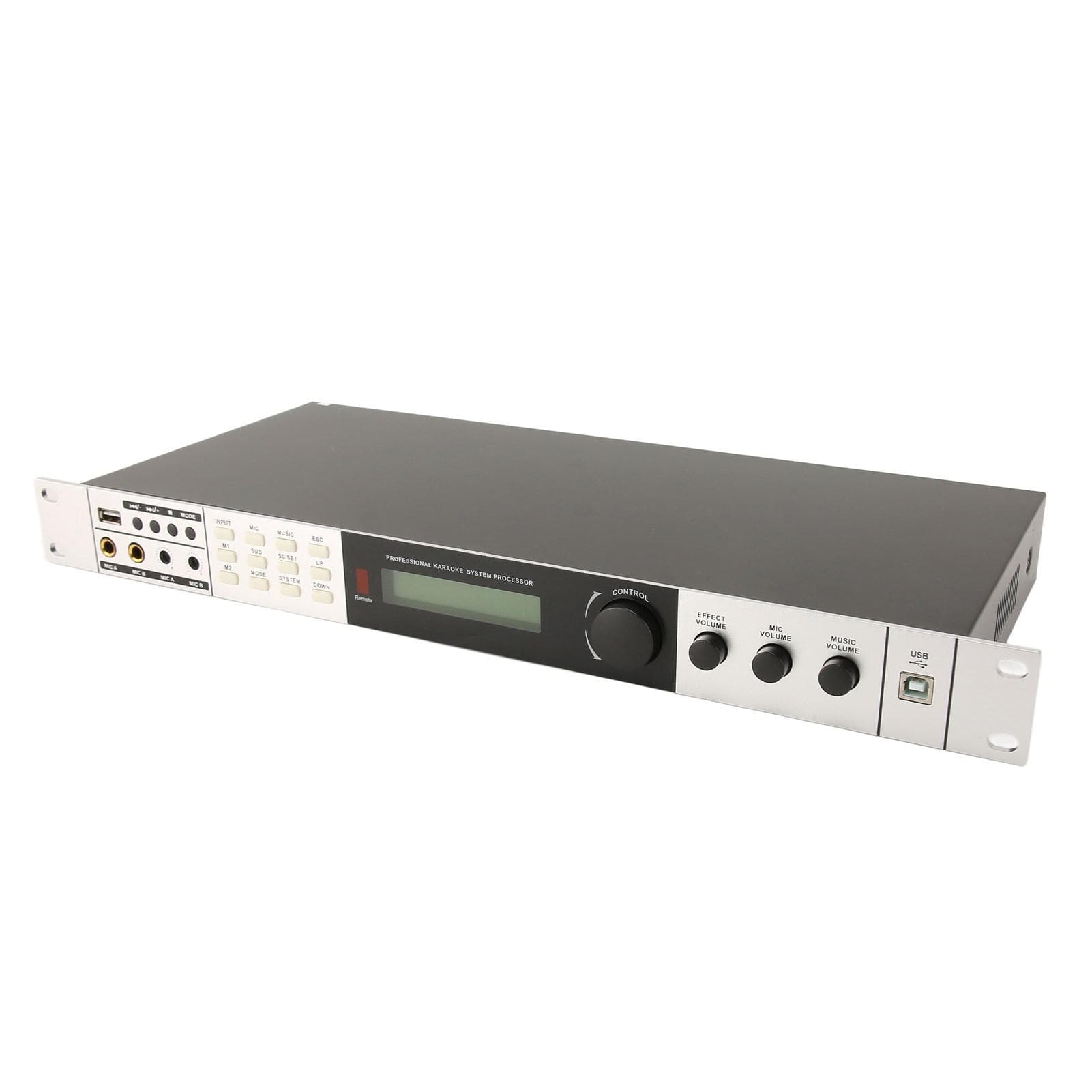 Bluetooth5.1 Microphone Mixer Digital Sound Mixer Receiver for Club Bar Karaoke Professional Use US Plug