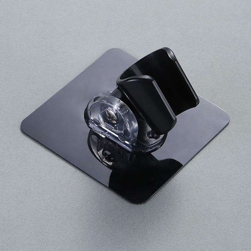Useful Adjustable Self-adhesive Handheld Shower Head Holder Showerhead Rack Punch-free black