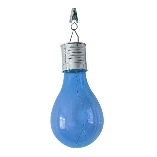 Outdoor Colorful Solar Powered LED Light Bulb Party Garden Yard Hanging Lamp blue