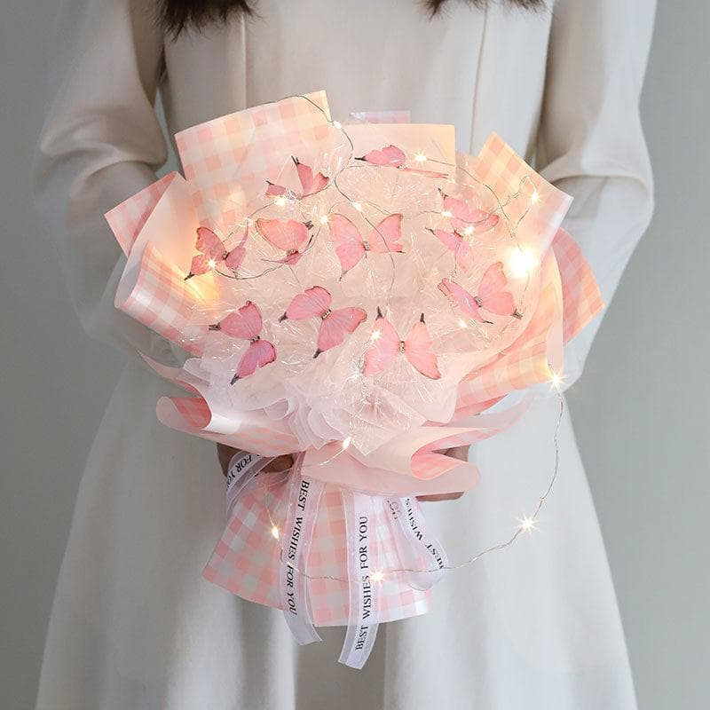 Mid-Autumn Festival and National Day handmade butterfly bouquet diy full set of material package to