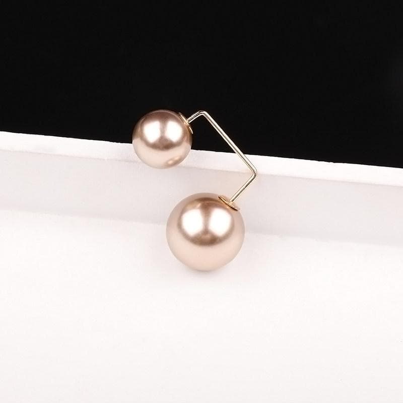 Fixed Clothes Brooch Pin Simulation Pearl Scarf Shawl Clip Buckle Sweater Cufflink Brooch Ladies Jewelry gold