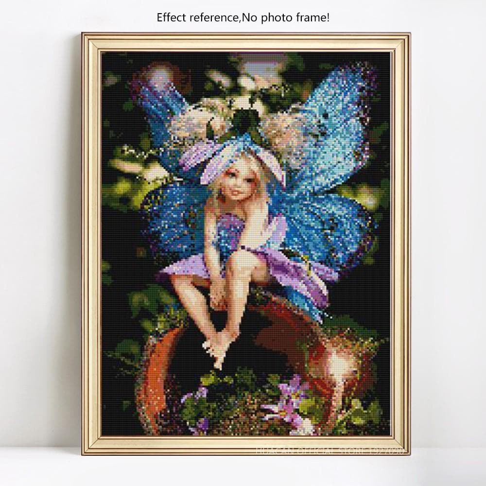 DIY Diamond Painting Full Round Diamond Mosaic Embroidery Cross Stitch Women Rhinestone Picture 20X30CM