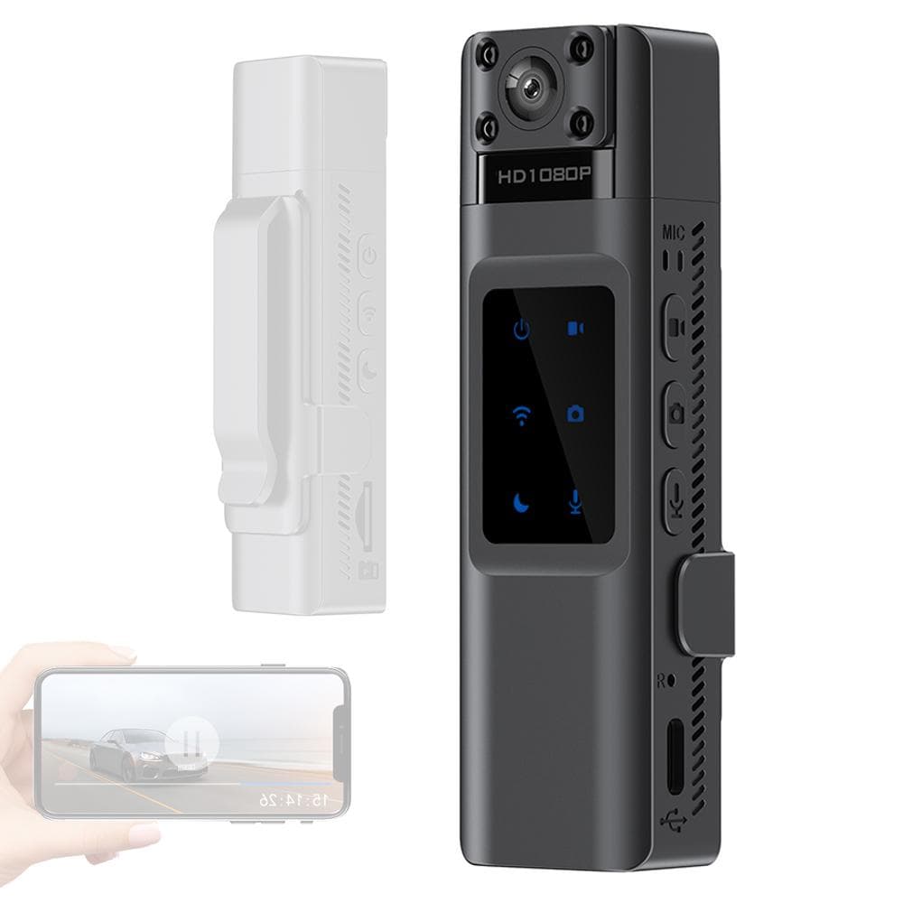 High Clear Action Camera Portable Large Capacity Camera with WiFi Module Compact size Camcorder black