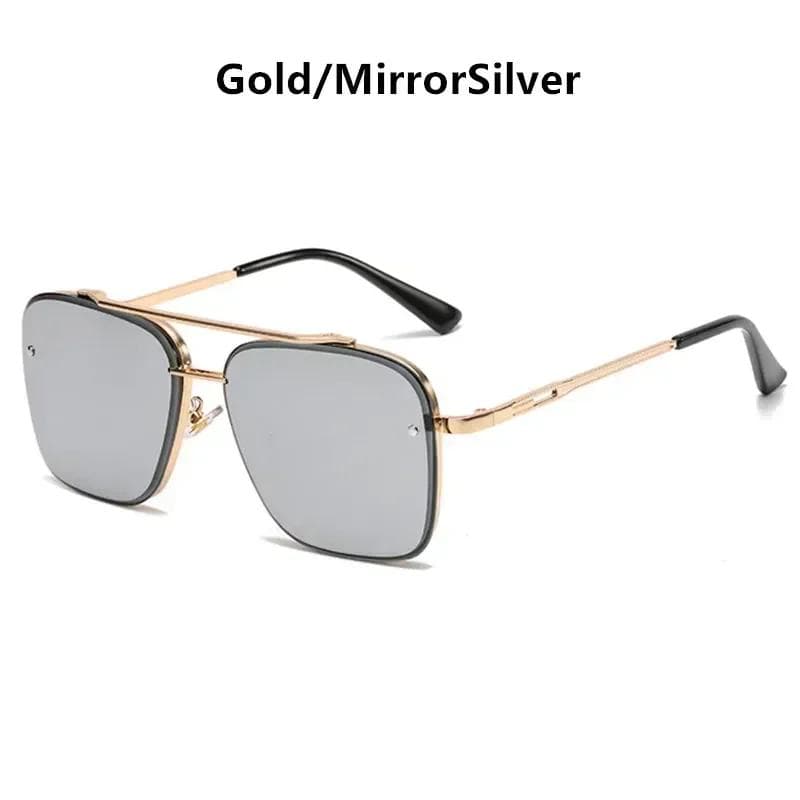 Fashion Square Luxury Sunglasses Men Women Gradient Pilot Flight Seven Rock Mach Six Style Oculos De Sol
