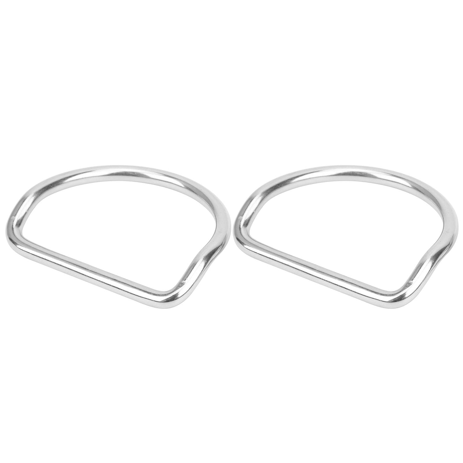 2Pcs Diving D Rings Bent for 5.08cm2.0in Webbing Weight Belt Stainless Steel Outdoor Activities