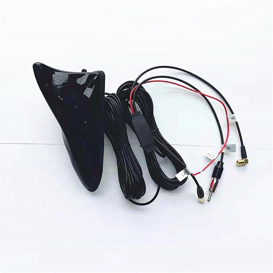 Car Roof Mount Shark Fin Aerials Auto Stereo Radio GPS/DAB/FM/AM Antenna Adapter