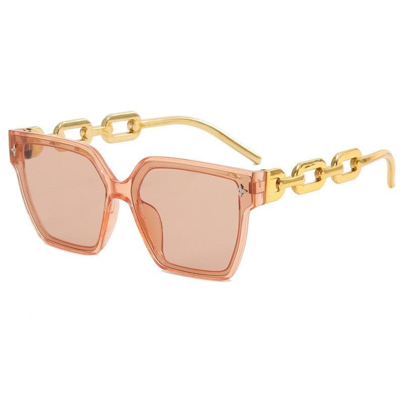 Square Sunglasses New Arrival Big Frame Women Chain Tide Ins Internet Famous Personalized Glasses Fashion Trendy