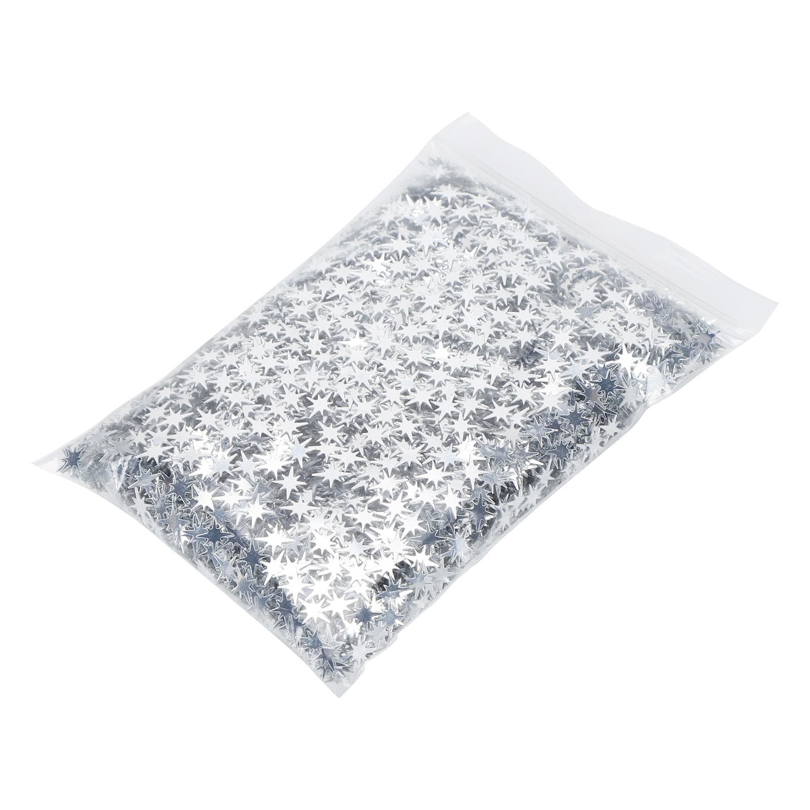 1 Pack Star Sequins 8‑Pointed Glitter Decorative Crumbs PVC Material DIY Adornment FittingSilver silver