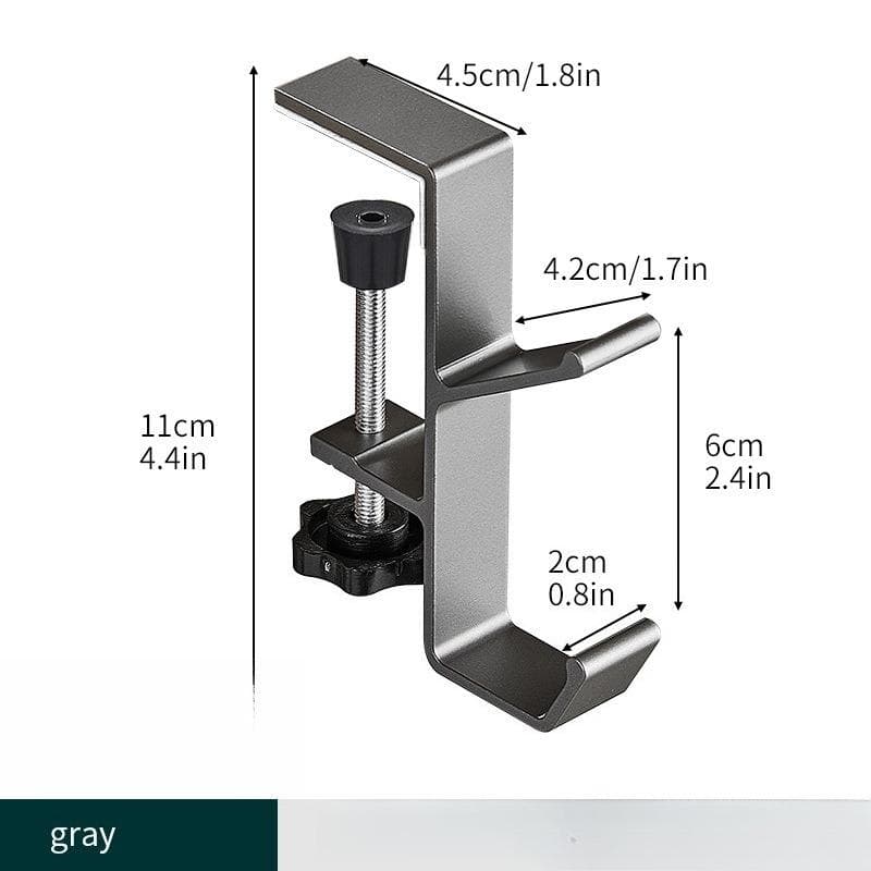 Backpack Hook, Office Desk Phone Holder Hook, And Portable Practical Hook That Can Be Installed On The Side And Edge Of The Desk Adjustable Fixed Type-white+Black multicolour