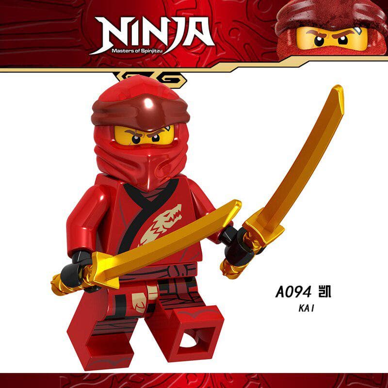 Ninja Figures Jay Kai Lloyd Nya Zane Cole Samurai X Master Wu Building Blocks Set Ninja Movie Action A094