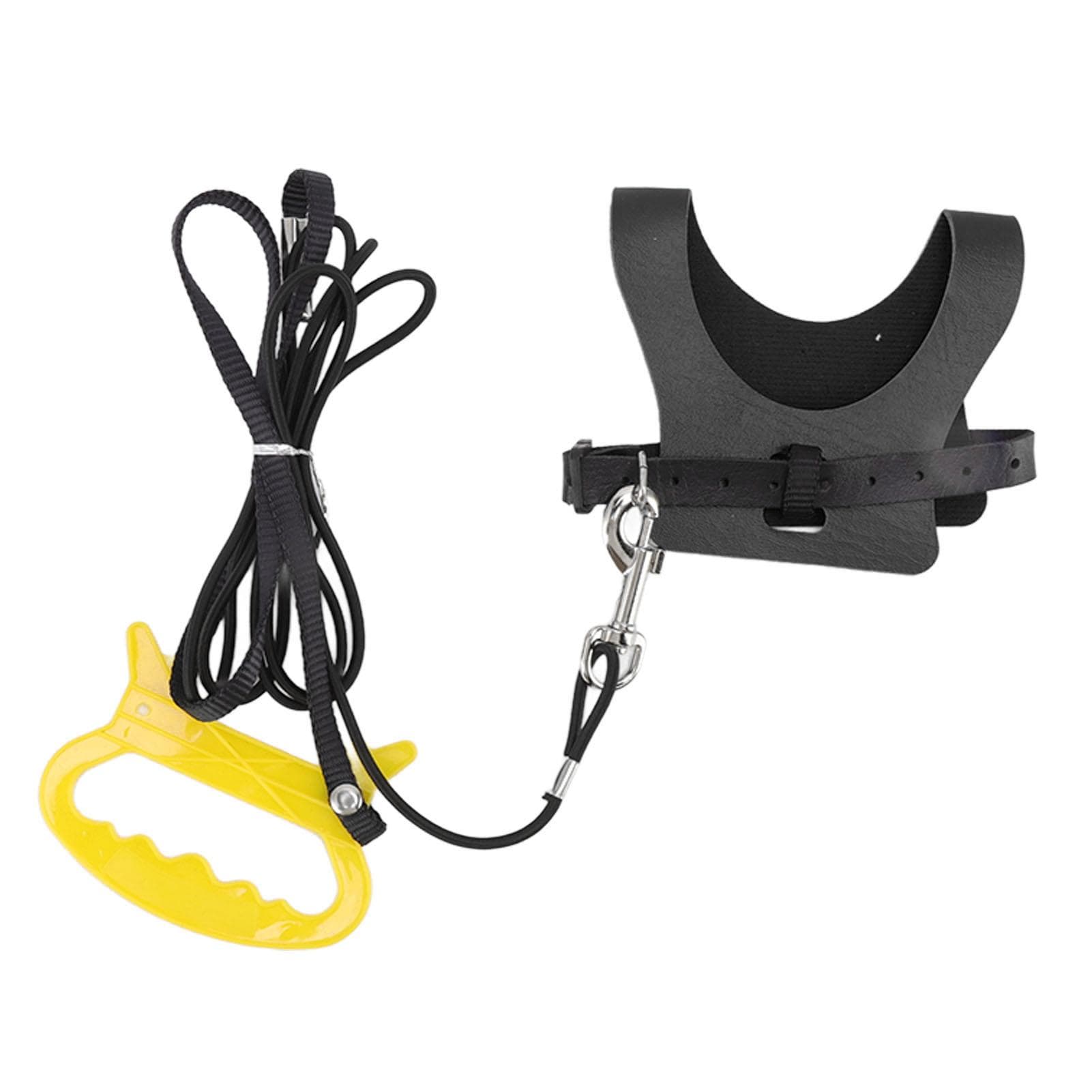 Bird Harness Leash Elastic Easy To Wear Portable Bird Traction Rope with Hook for Birds and Parrots S black