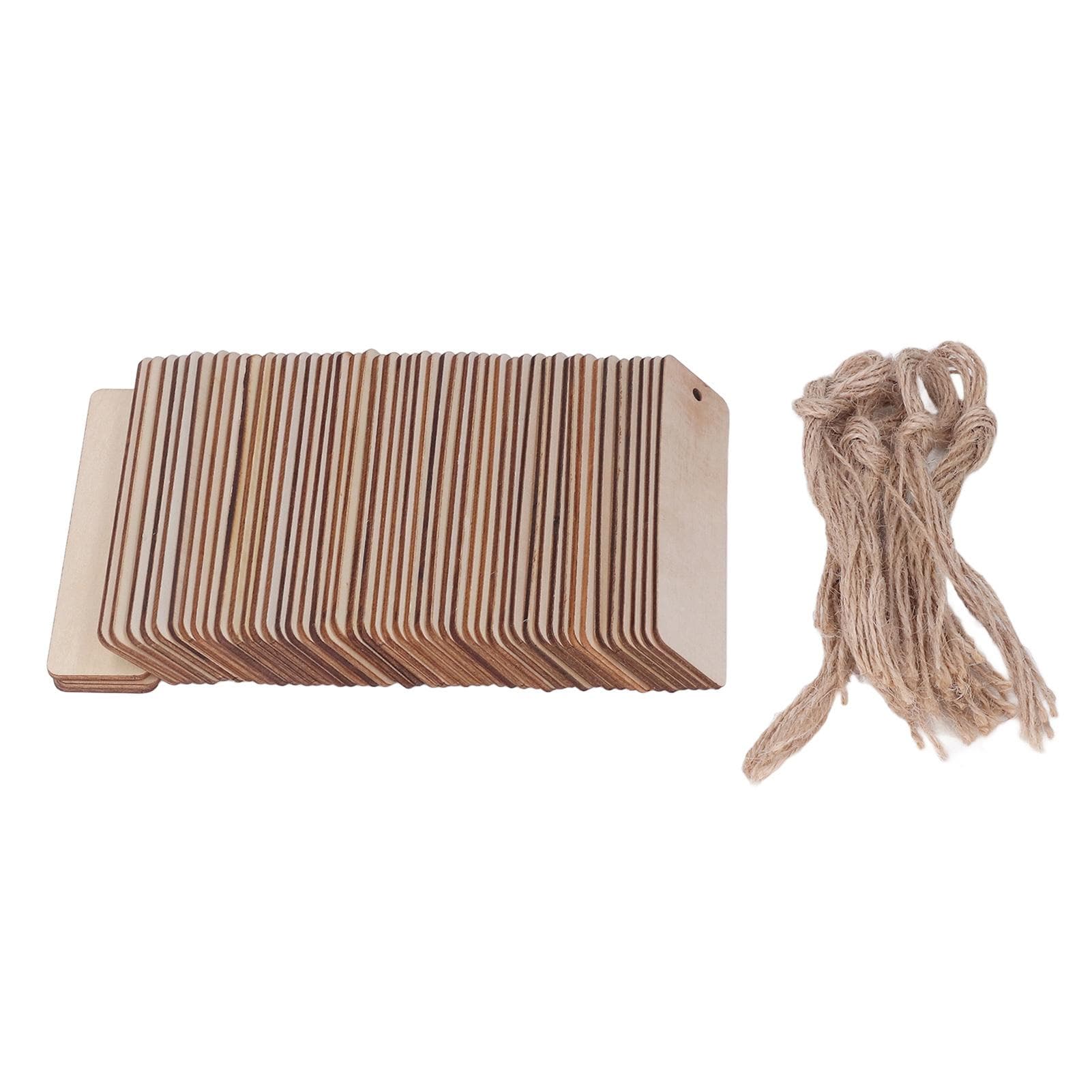 50Pcs Wooden Blank Bookmarks 4.7x1.3in Blank Rectangle Rounded Edge Glossy Wooden Craft Bookmark
