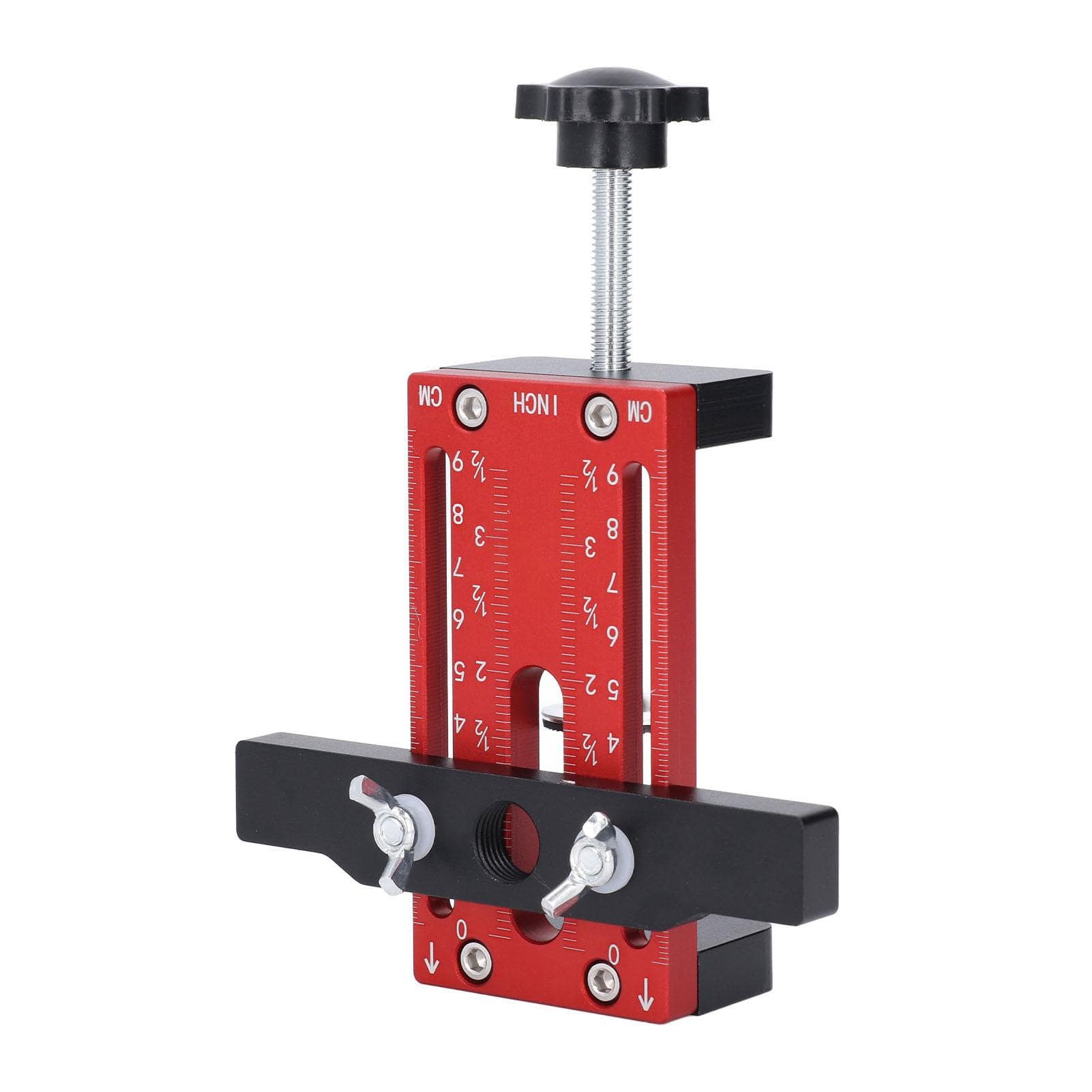 Cabinet Template Tool Aluminium Alloy Adjustable Support Arm Wood Drilling Dowelling Guide