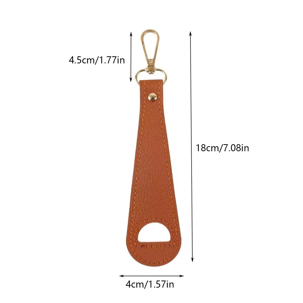 Travel Hat Clip Leather Simple Golf Baseball Hat Clip Summer Hat Strap Towel Glove Storage Wallet Buckle Hands-free Latch Clip brown