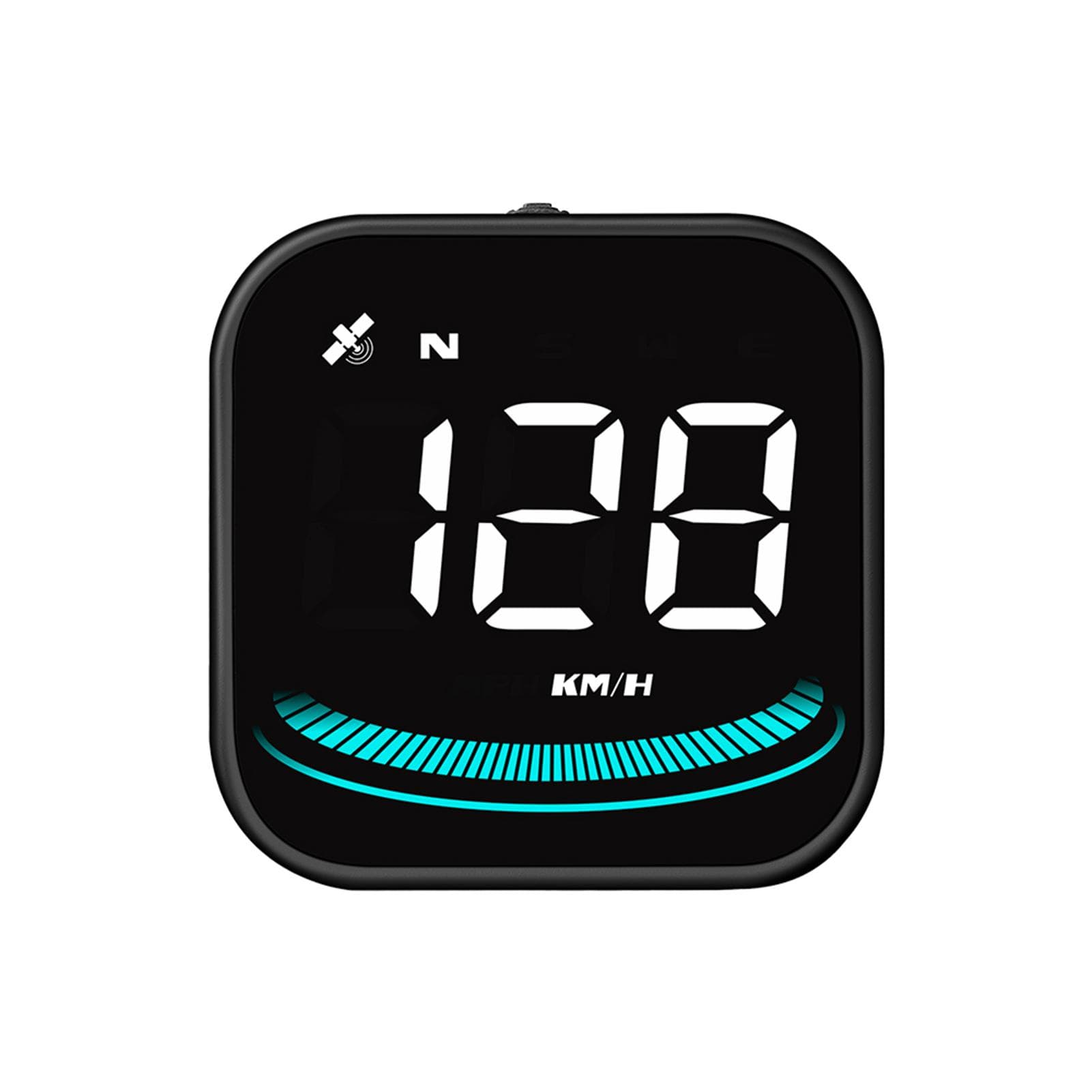 Smart HeadUp Display, Universal Car GPS HeadUp Display with Displays Speed, Compass, Number of black