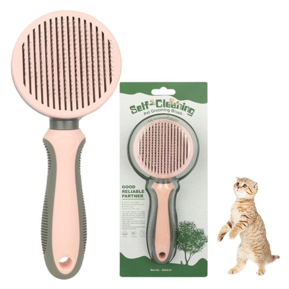 Pet Cleaning Slicker Brush for Shedding Grooming and Dematting Cat Dog Comb for Easily Removes