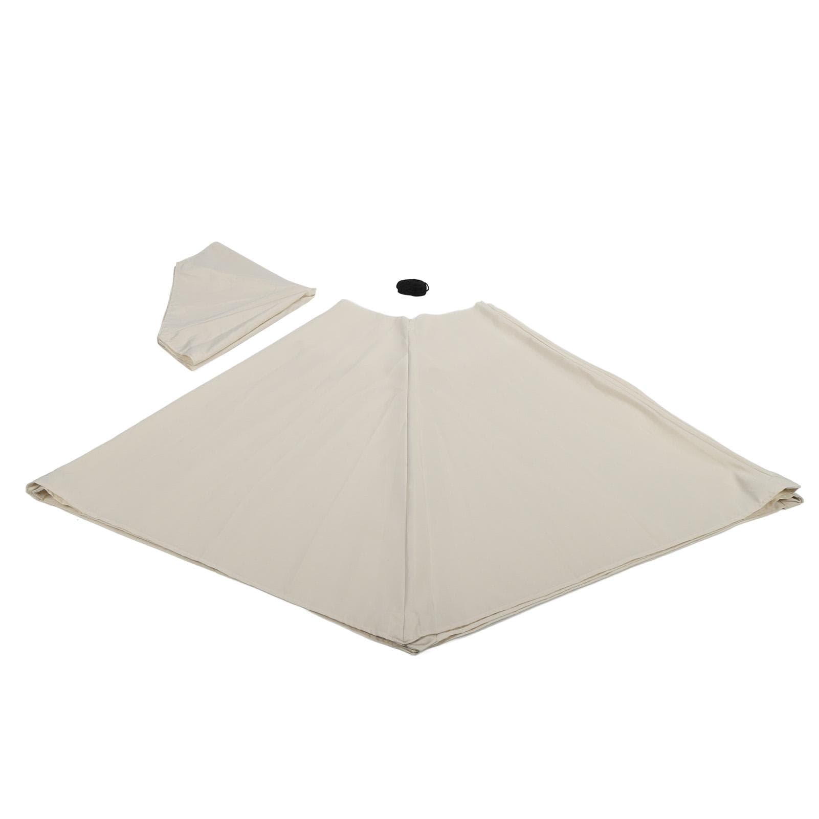 Outdoor Patio Umbrella Replacement Canopy Polyester Sunproof Waterproof Market Table Umbrella Top 3m / 9.8ft white
