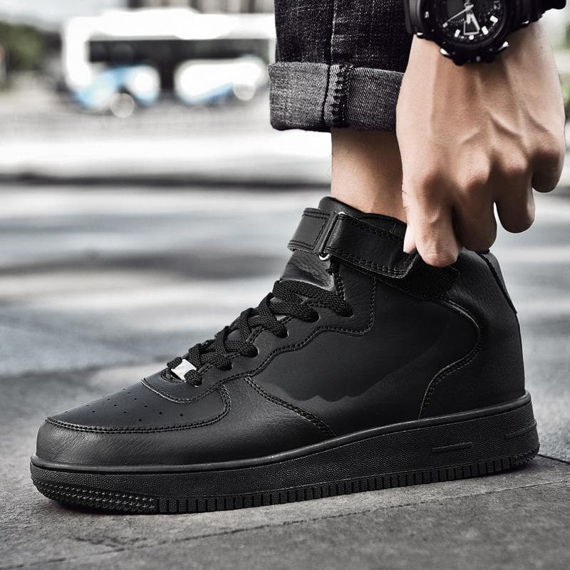 2024 new summer men's shoes casual shoes, season high-top trend casual sports shoes men Sneaker men 35 black