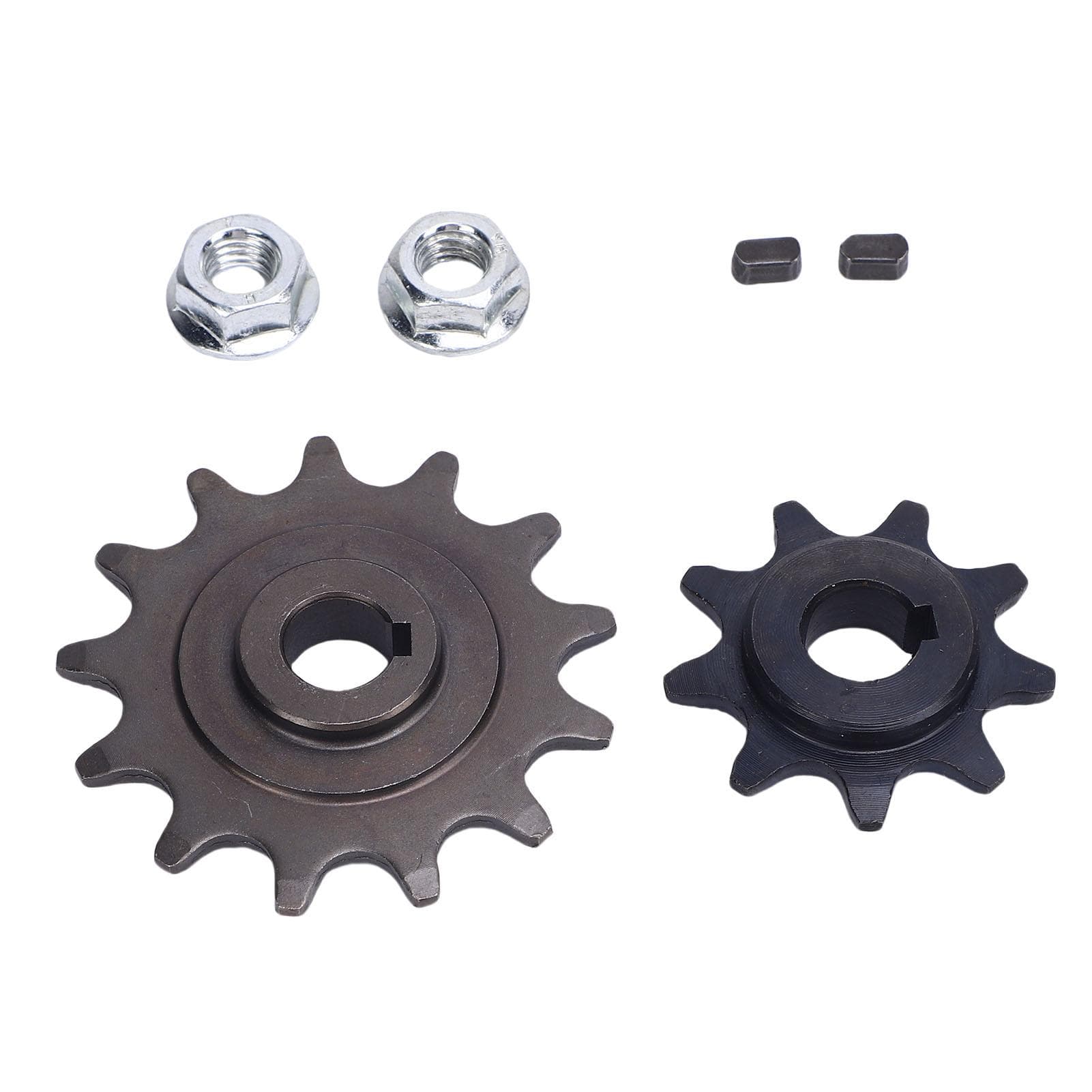 420 Chain Sprocket Set 9 and 13 Tooth Sprockets Nuts Short Keys for MY1016Z MY1018 Brushed Gear