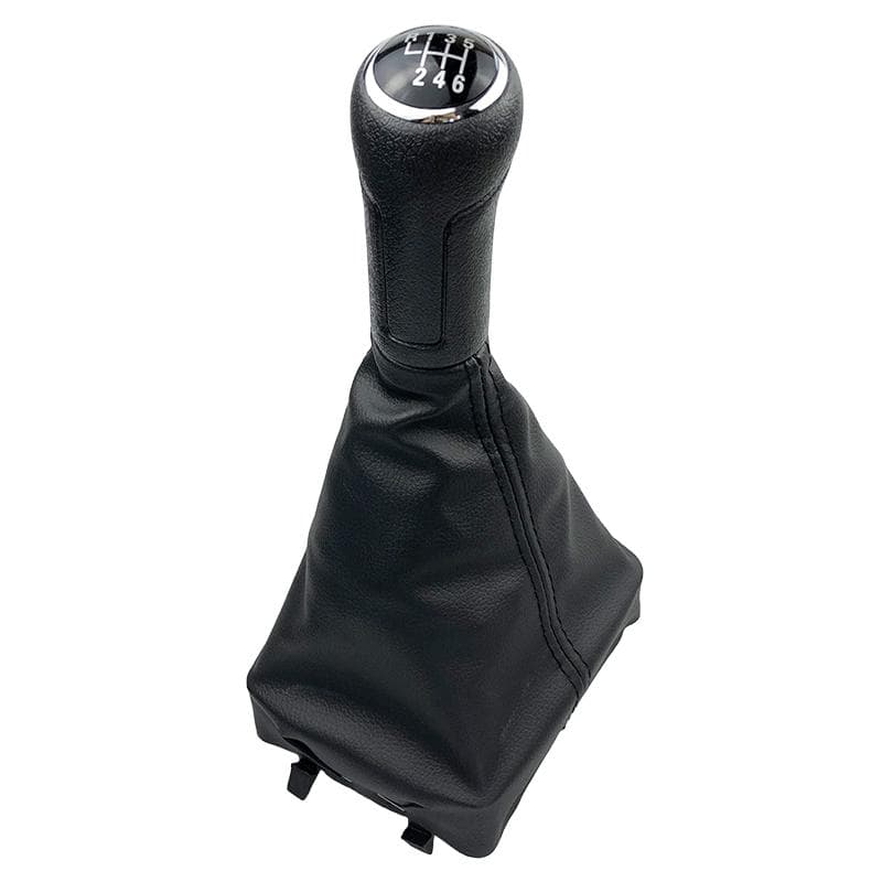 For VW Volkswagen Polo 9N 9N2 2002-2009 2010 Sedan Gear Shift Knob Shifter Lever Stick Gaiter Boot Cover Case Cars Accessories 6 Speed Black Black