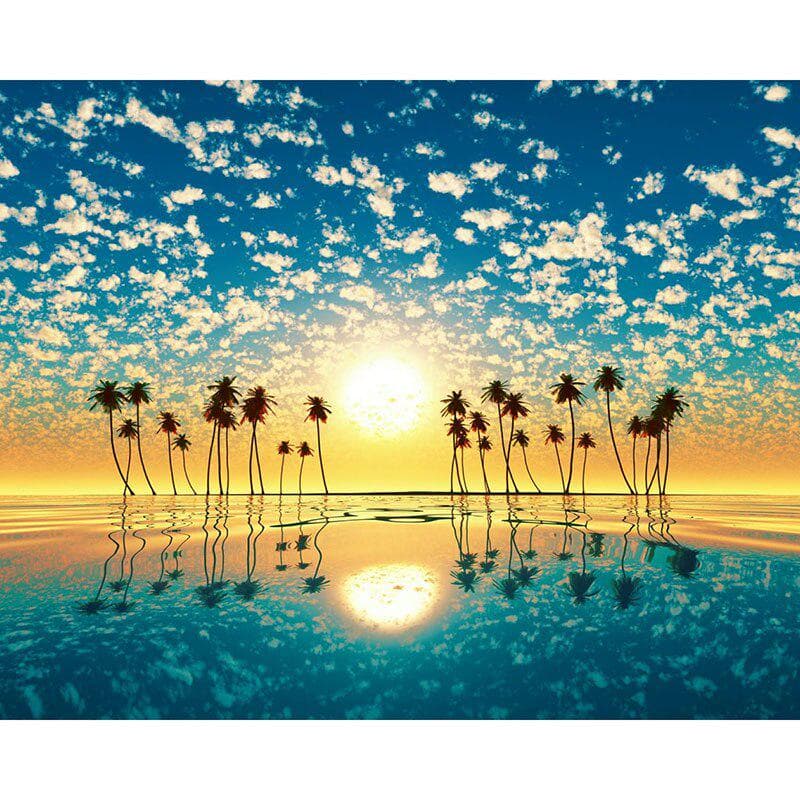 DIY 5D Diamond Painting Landscape Lake Full Round Drill Tree Diamond Embroidery Cross Stitch 20X30CM