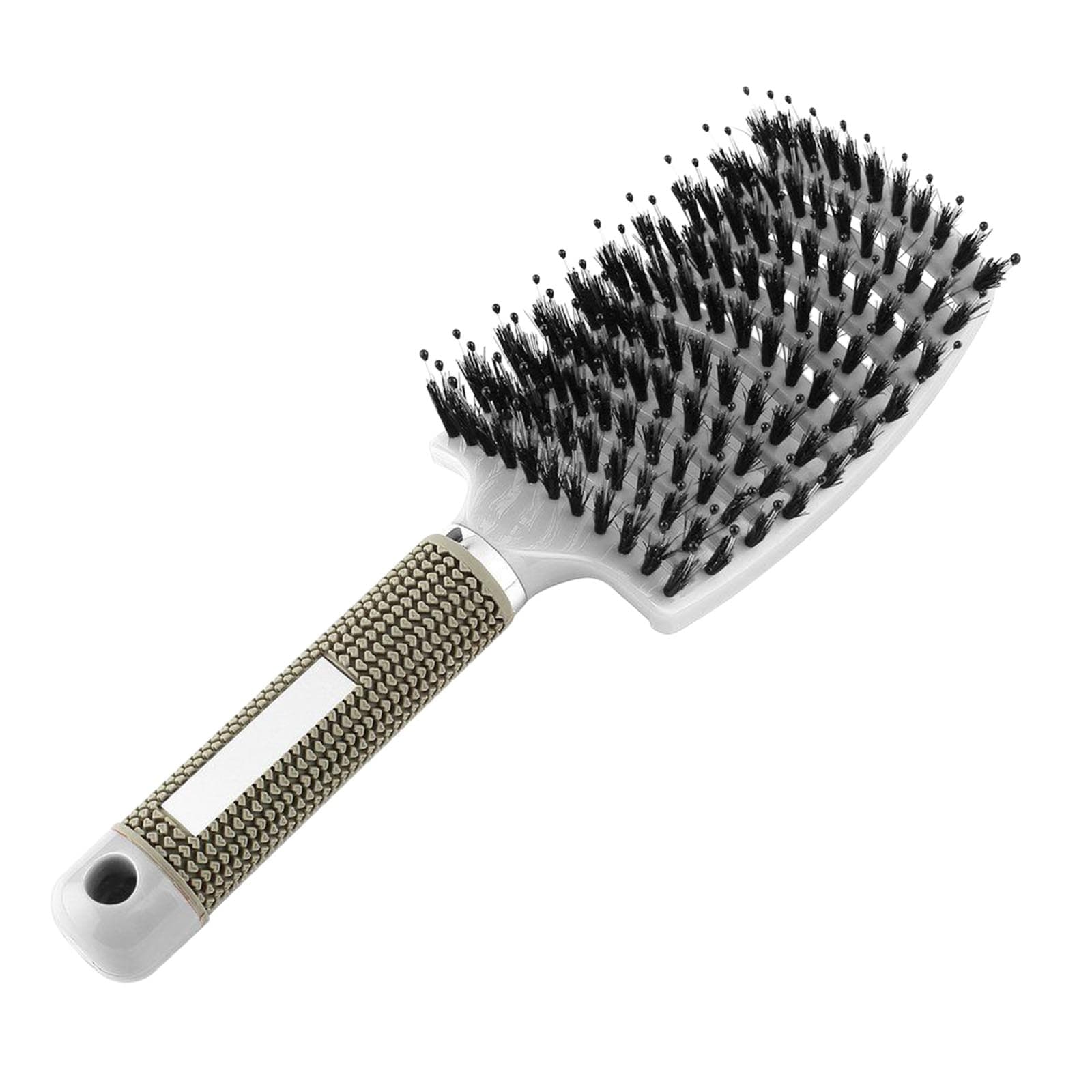 Vent Brush for Hair Drying Styling Detangling Hair Brush Wave Row Brush for Short Thick Tangles white