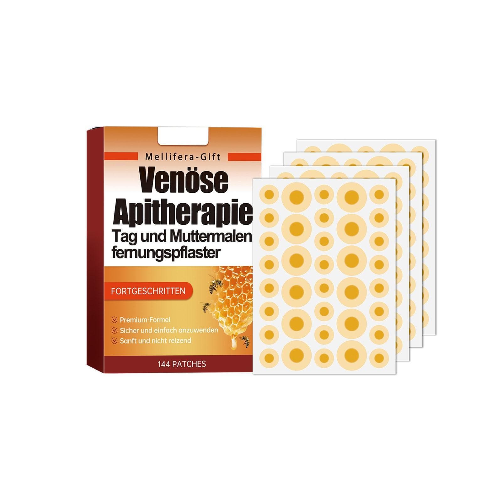 Bee And Mole Removal Patch Skin Care Patch Mild Ingredients Collagen Daily Skin Care yellow