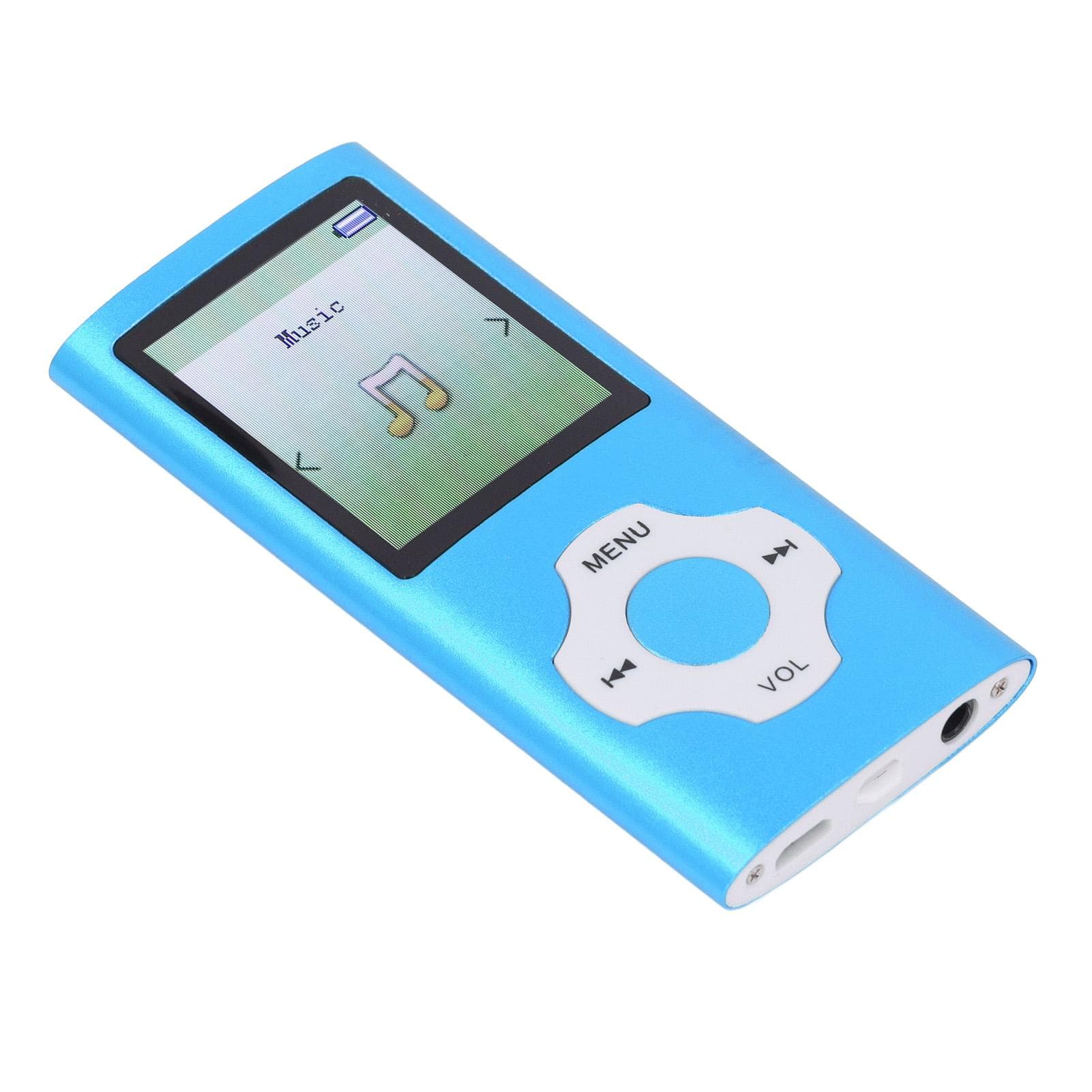 32GB MP3 Player MP4 Player 1.8 Inch Screen Portable HiFi Music Player Picture Video Voice Recorder blue