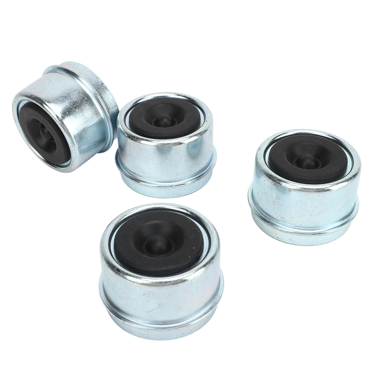 4PCS Trailer Hub Bearing Dust Caps Galvanized Surface Tough Fit for 2000 to 3500 Lb Boat Trailer