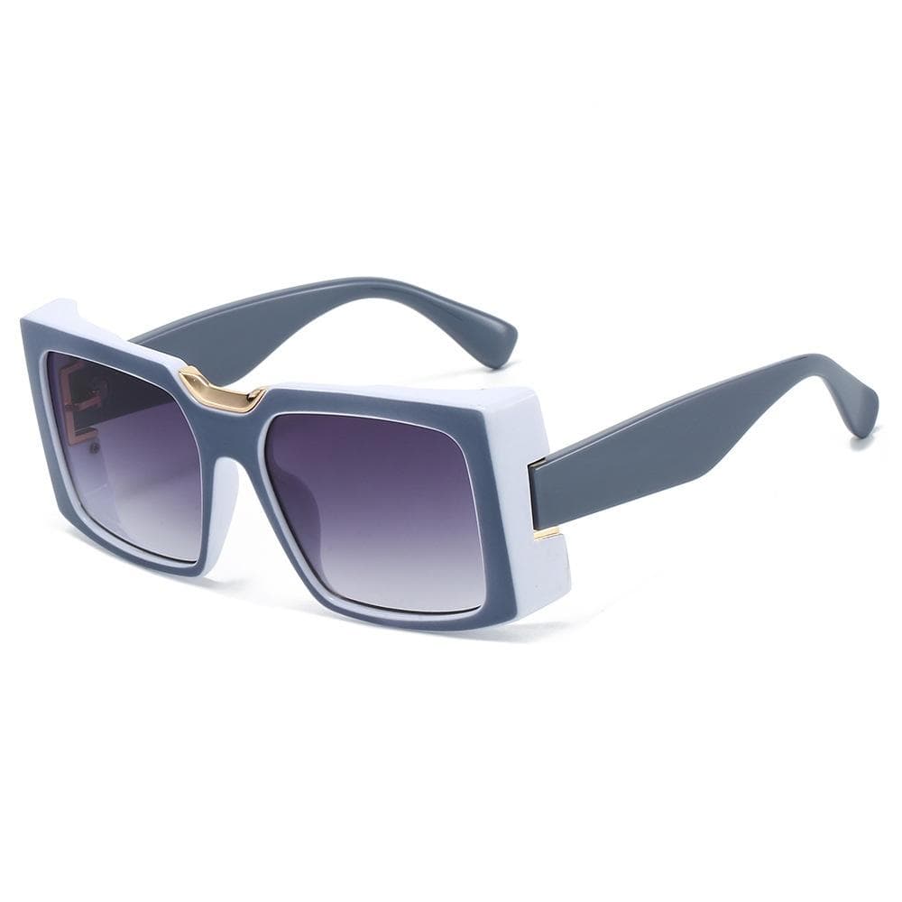 New Retro Thick Frame Leopard Gradient Women Sunglasses Candy Color UV400 Protection Fashion Casual Unisex as picture