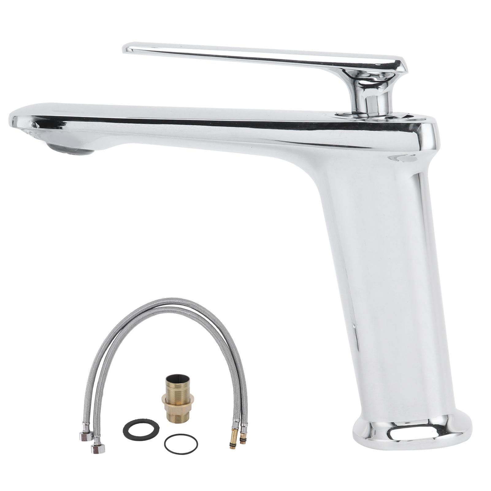 Bathroom Wash Basin Faucet Copper Single Hole Hot and Cold Water Tap for Home HotelG3/8
