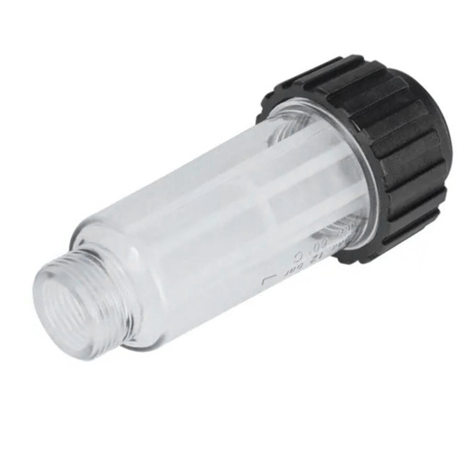 Water Inlet Filter Transparent ABS Housing Clear Thread M34in Home Cleaning Machine Filter for