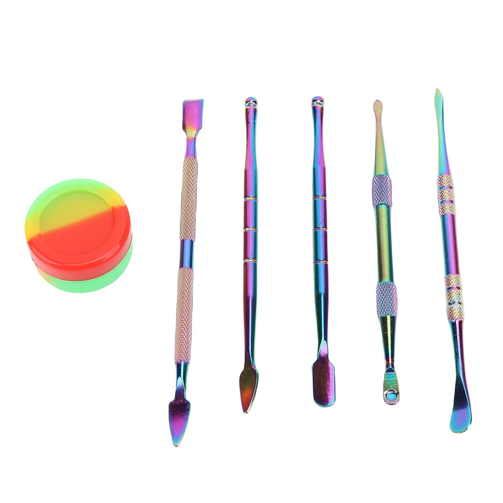 6 Pcs Double Ended Carving Tools Stainless Steel Sculpting Tools for Shaping with Silicone