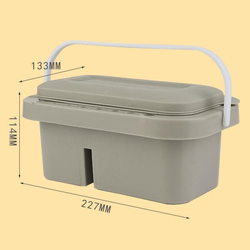 1 Gray Pen Wash Case Color Palette Pigment Box 3-in-1 Multi-functional Pen Wash Case gray