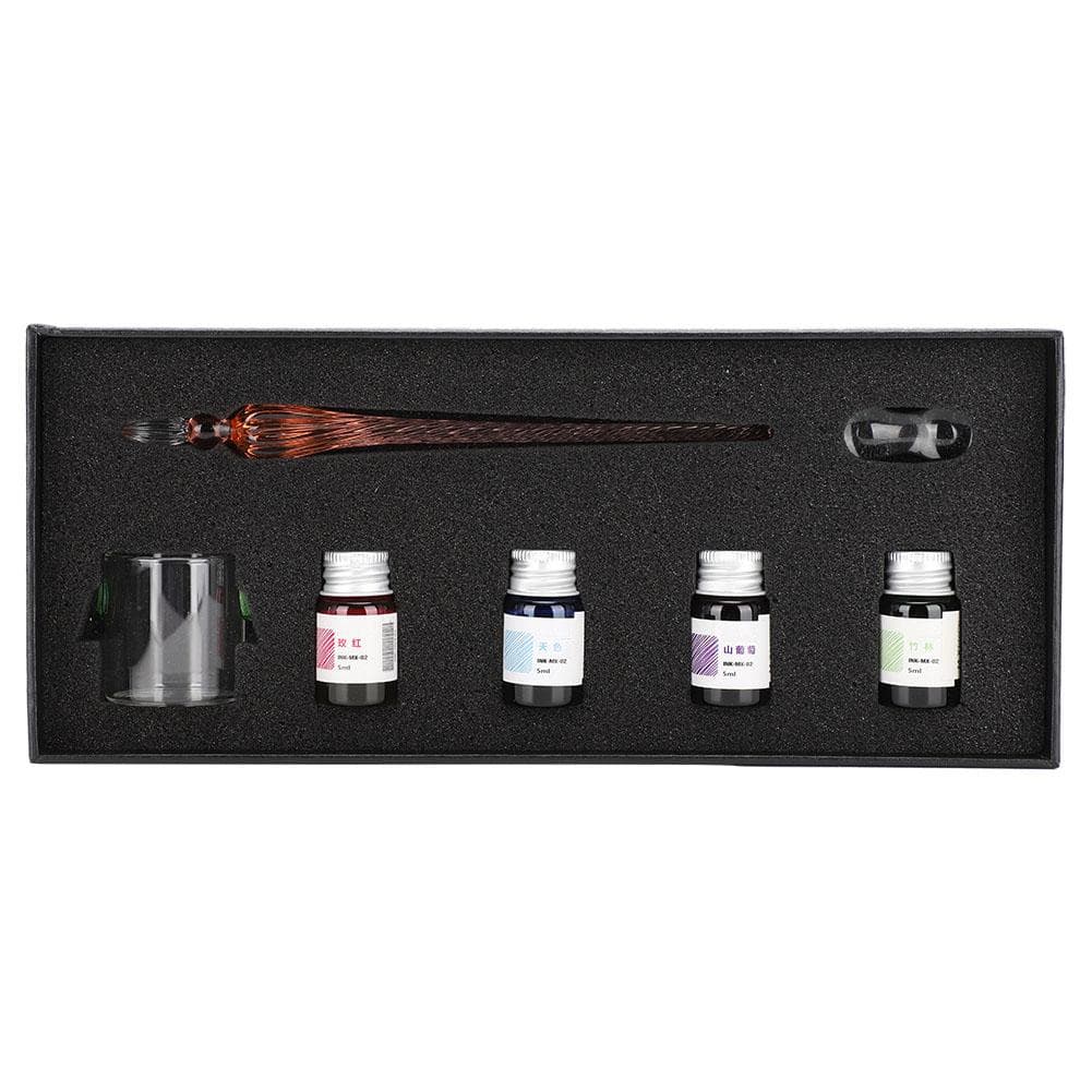 Dip Pen Glass School Stationery Craft Hand Made Writing Tools Exquisite Children Gift