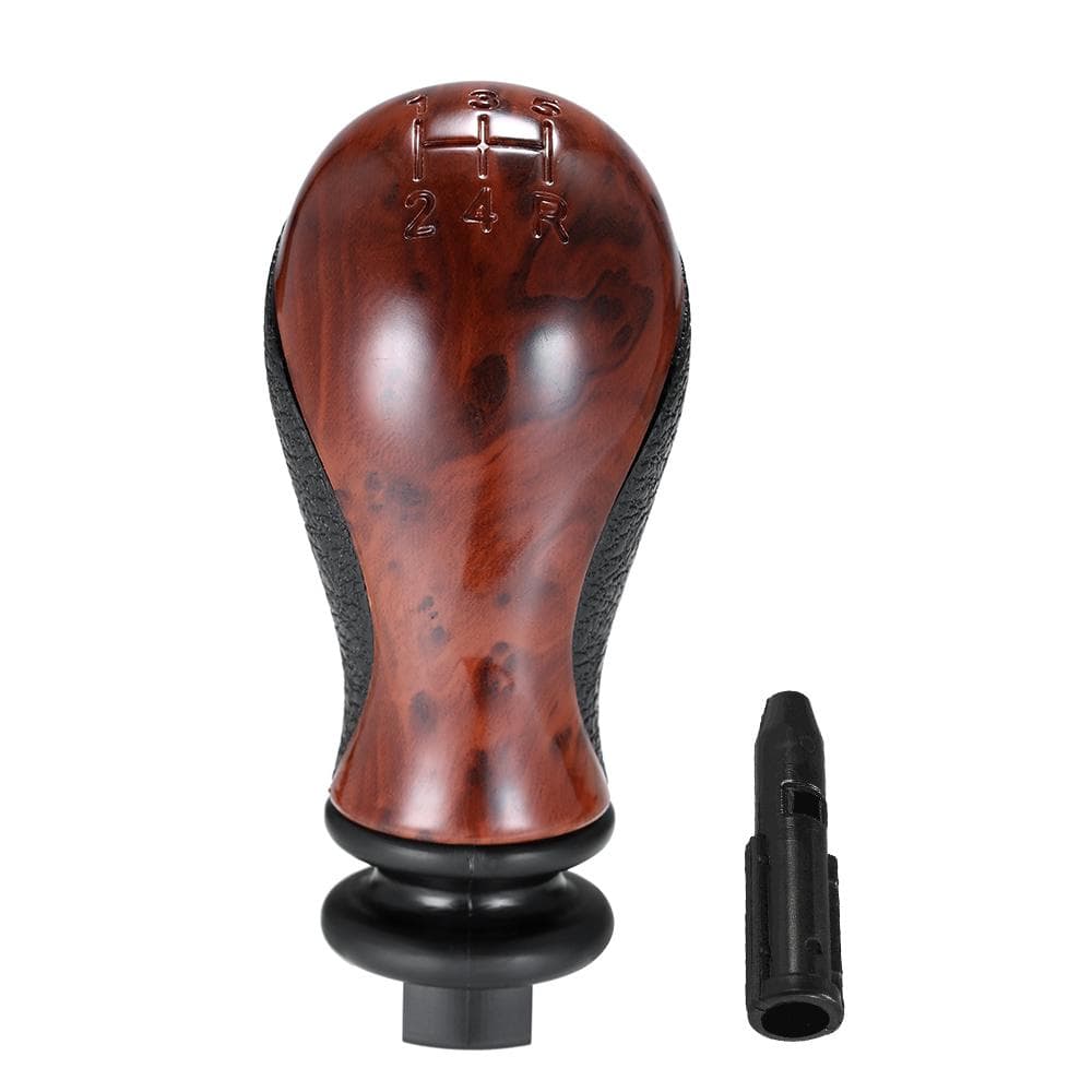 Car Gear Shift Knob 5 Speed Manual Fit for Citroen C5 C2 C3 C4 C3 Sax Xsara Xantia Picasso 9908 PICASSO Pluriel 9910 (adapter included) brown