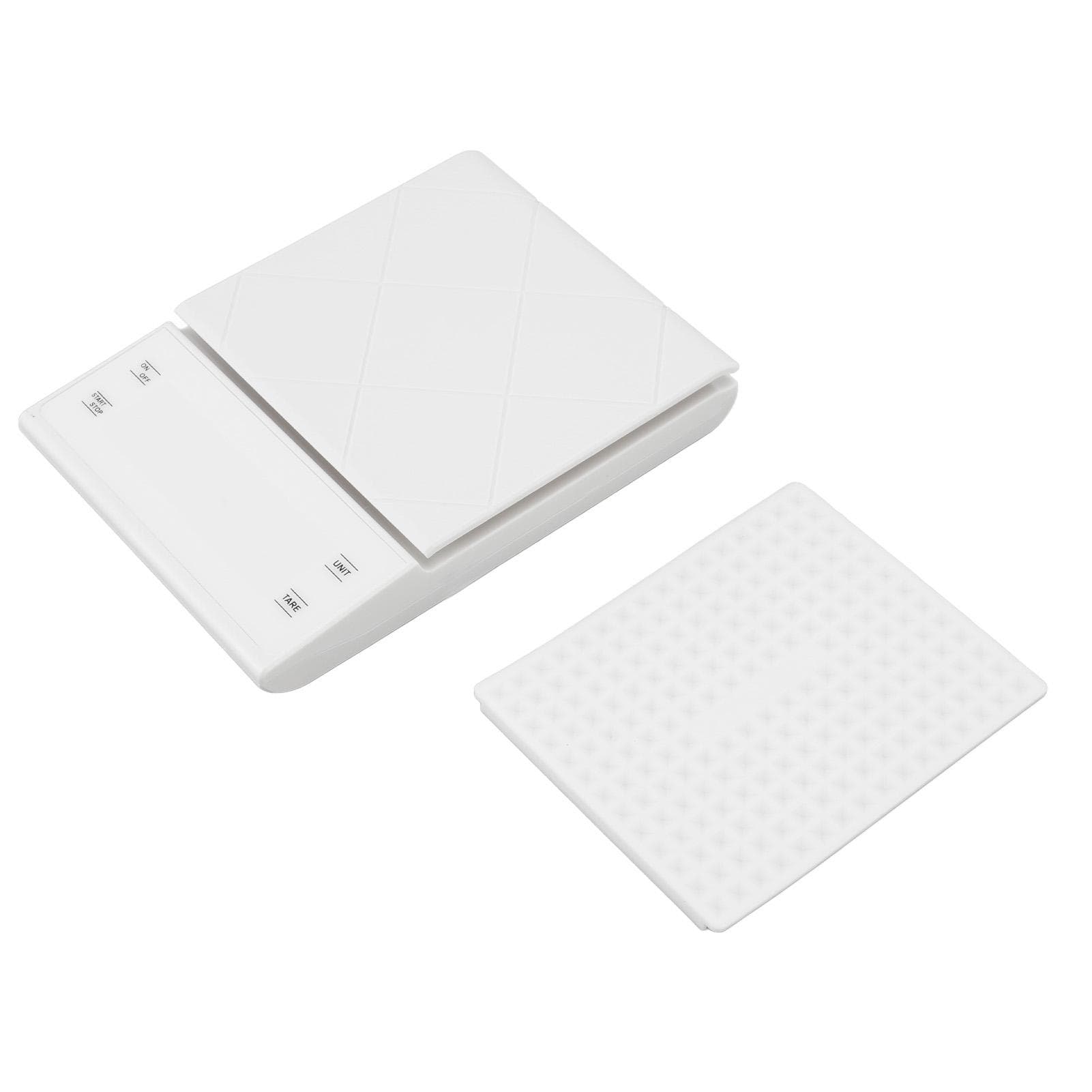 Digital Kitchen Scale 0.1g High Accuracy Battery Powered Electronic Jewelry Scale for Food white