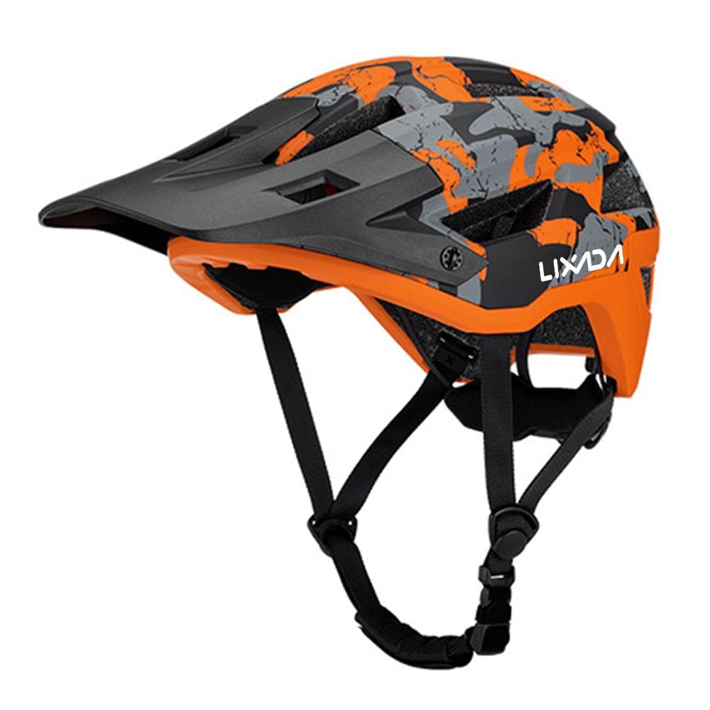 Bike Helmet for Men and Women Mountain Helmet Road Bike Helmet 55-61cm Adjustable Dial Removable orange