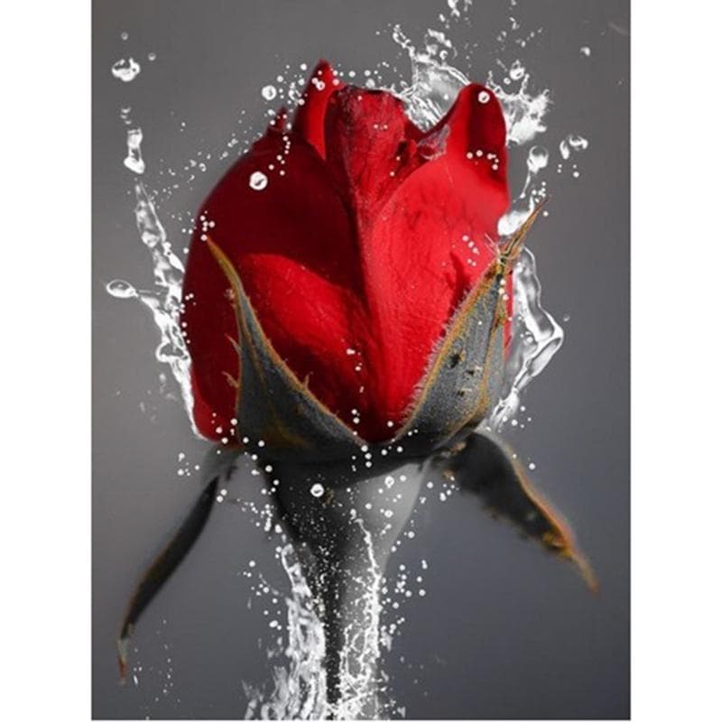 5D Diamond Painting Rose Flowers DIY Diamond Embroidery Cross Stitch 20X30CM