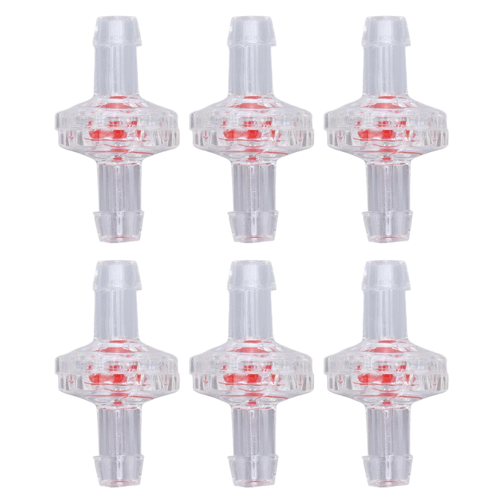 10Pcs Check Valve 1 Way PP Plastic Hose Water Stop Diaphragm Barb for Air Intake Feed 5mm