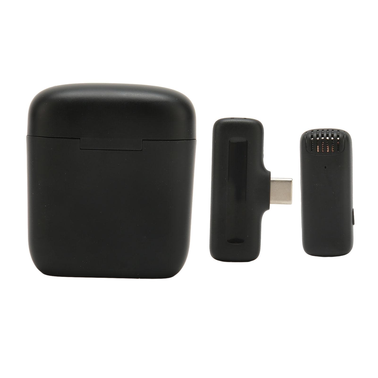 Wireless Clip Mic 2.4G HiFi Professional Type C Noise Reduction Lapel Clip On Microphone Recording