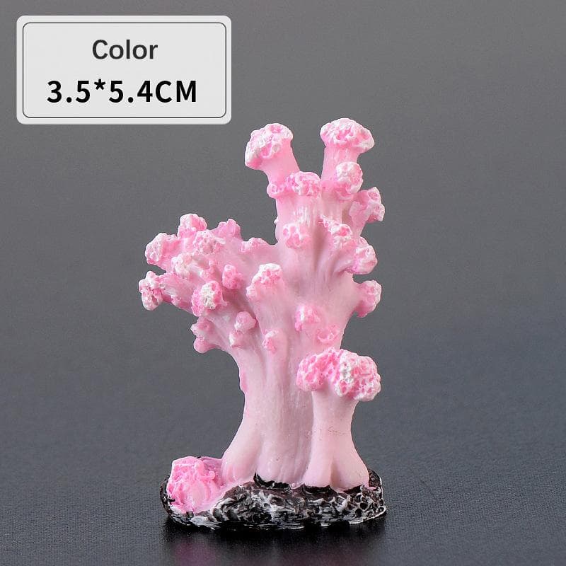 Colorful Mini Artificial Coral Cute Ornamental Aquarium Fish Tank Decoration 8