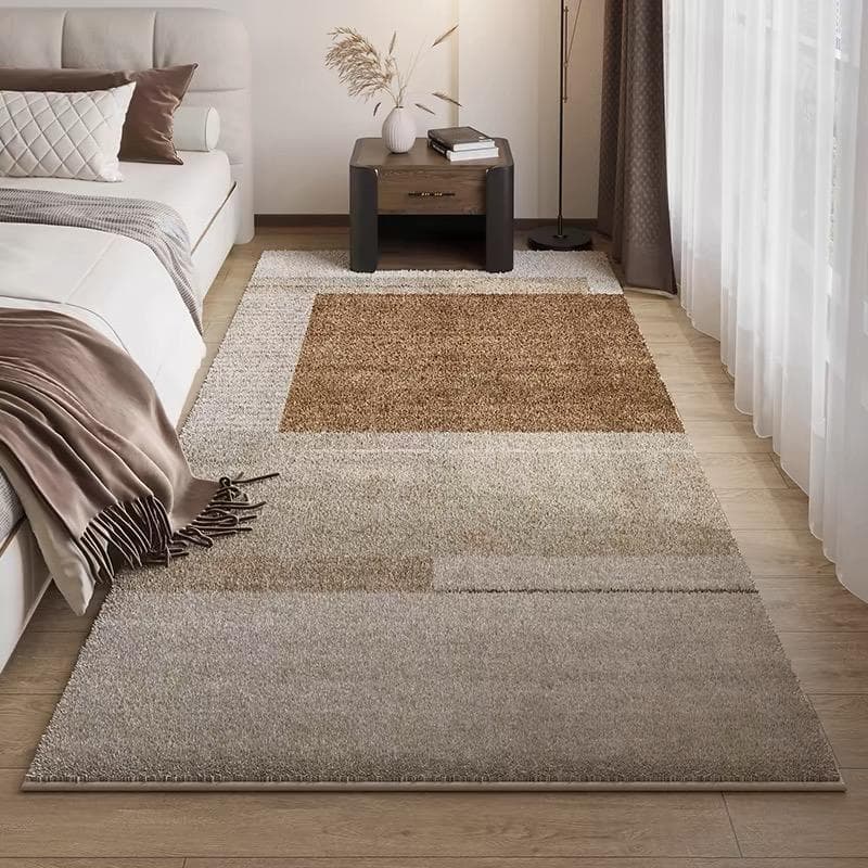 Cashmere Bed Rug Living Room Wabi-Sabi Soft Plush Bedroom Long Strip Thick Coffee Table Blanket Bay Window Floor Mat 600mm x 1600mm